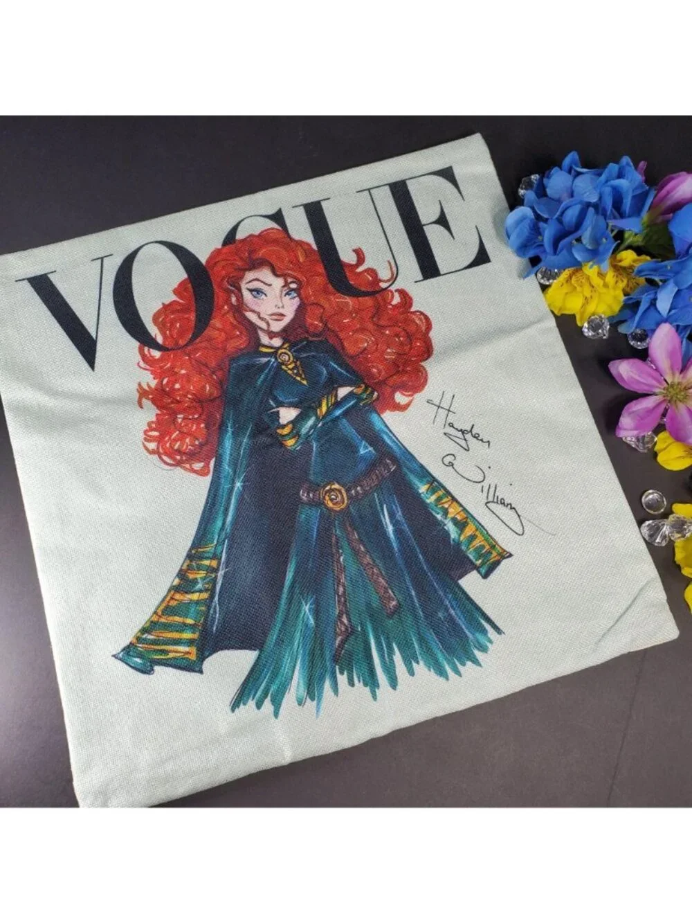Merida Throw Pillowcase Home Decor Princess Sham Accent Pillow Cushion Cover